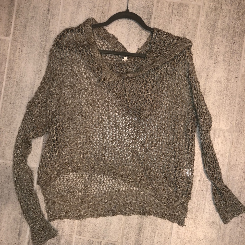 Fishnet Hooded Sweater